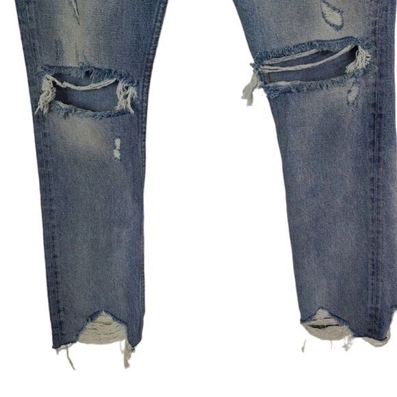 BOYISH Jeans Womens 25 The Billy Some Like it Hot High Rise Skinny Distressed - Picture 6 of 14